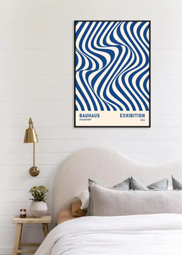 Plakat Bauhaus Blue Wave
