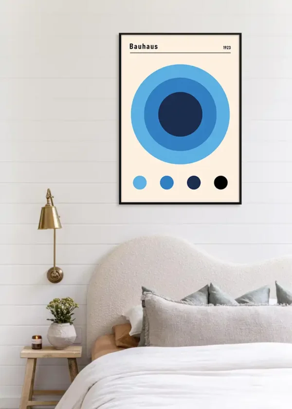 Plakat Bauhaus Blue Design