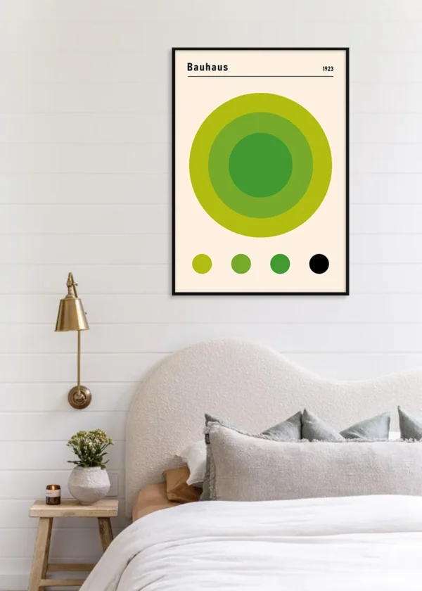 Plakat Bauhaus Abstract Green