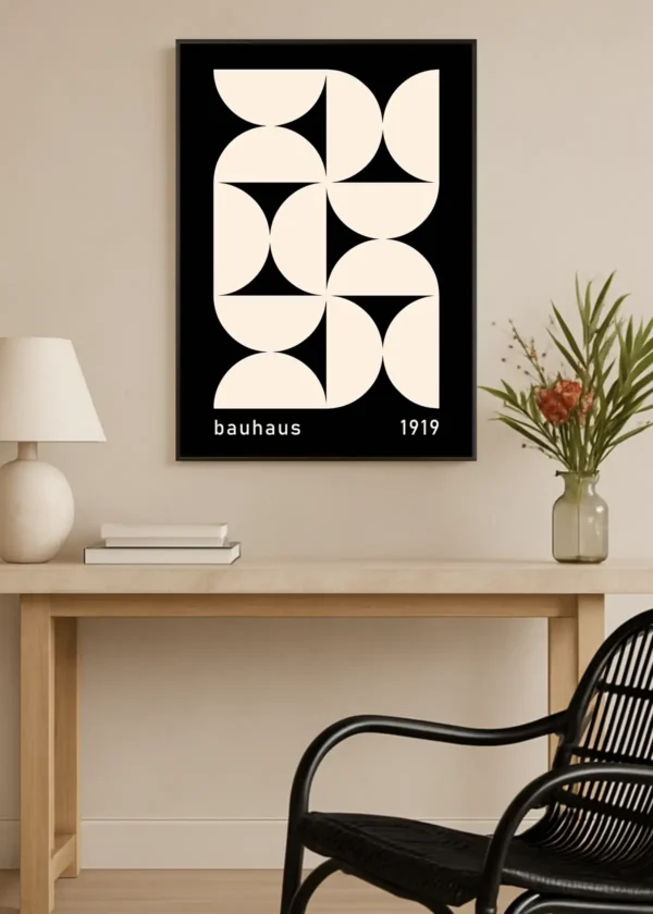 Plakat Black Bauhaus