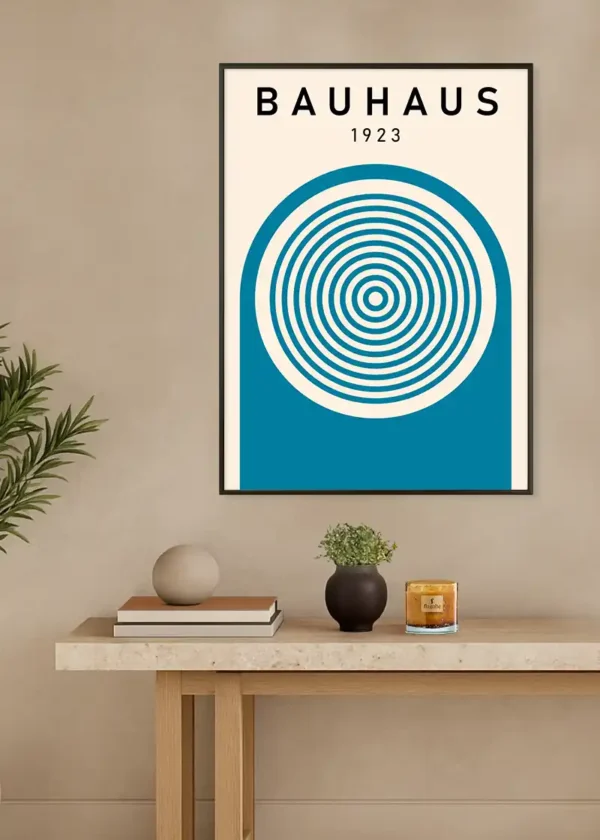 Plakat Bauhaus Blue Harmony