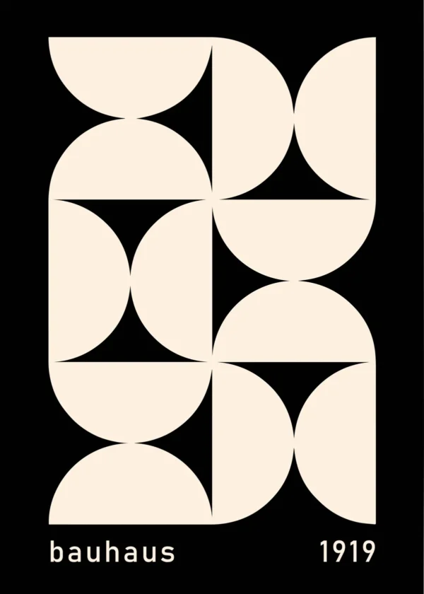 Plakat Black Bauhaus