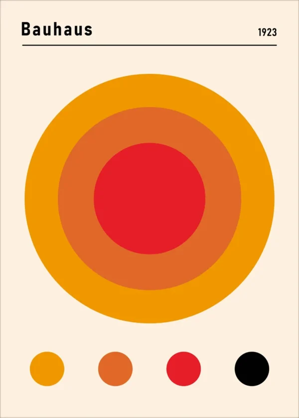 Plakat Bauhaus Słońce No1