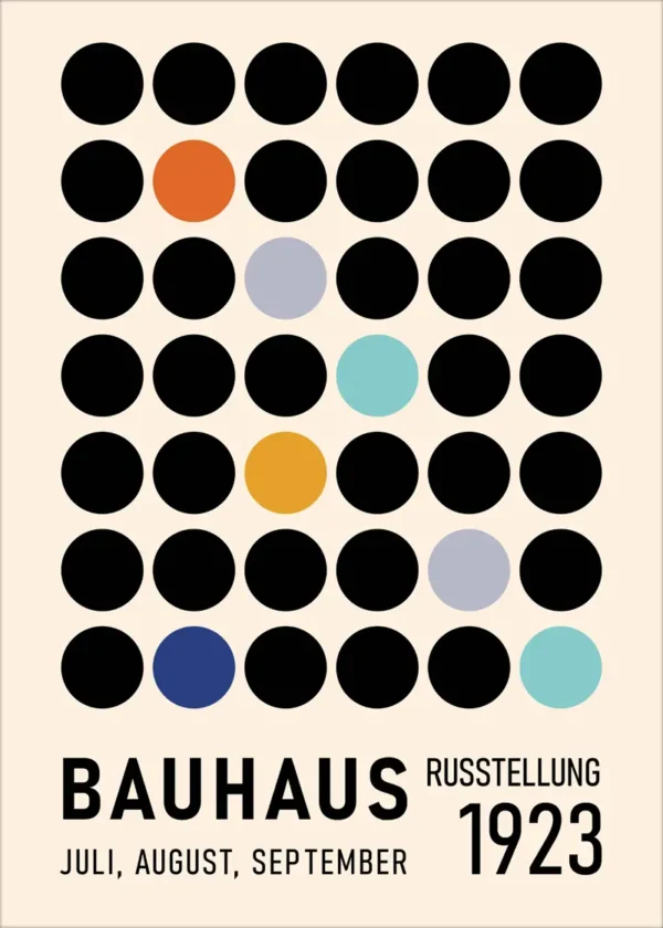 Plakat Bauhaus Kropki 1923