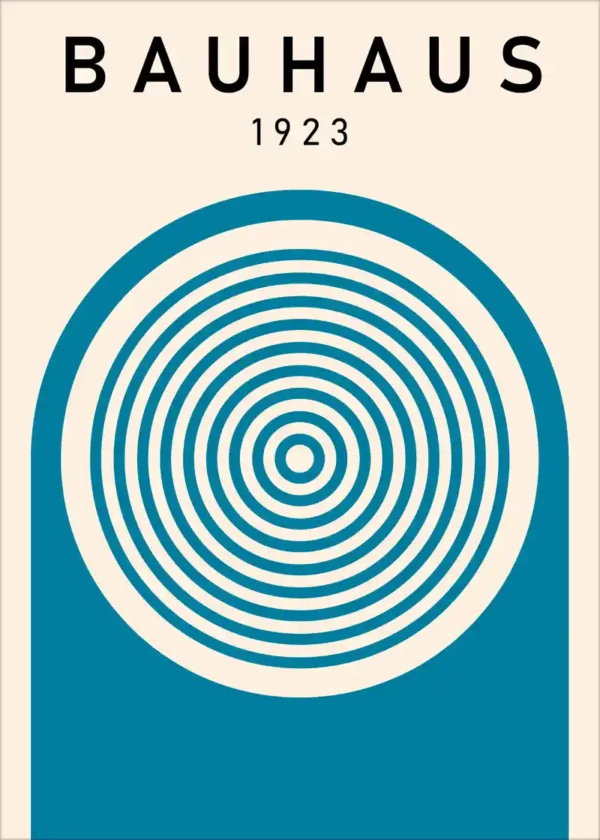 Plakat Bauhaus Blue Harmony