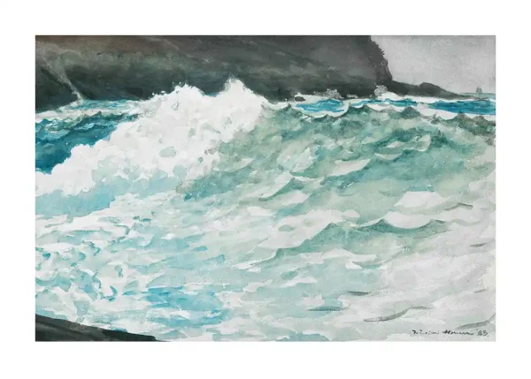 Ocean wybrzeże - wydruk na papierze