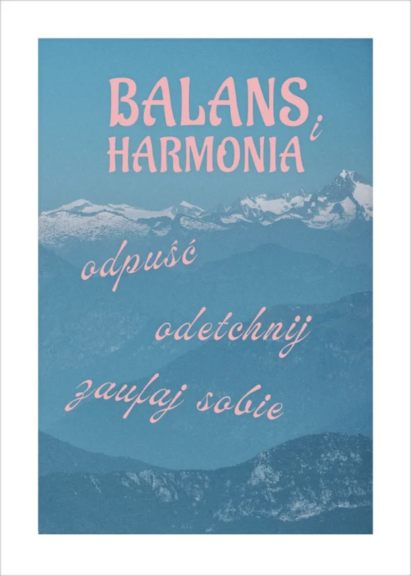 Plakat Balans i Harmonia