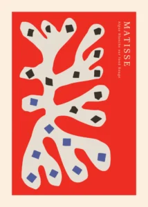 Matisse-koral-red-plakat-1