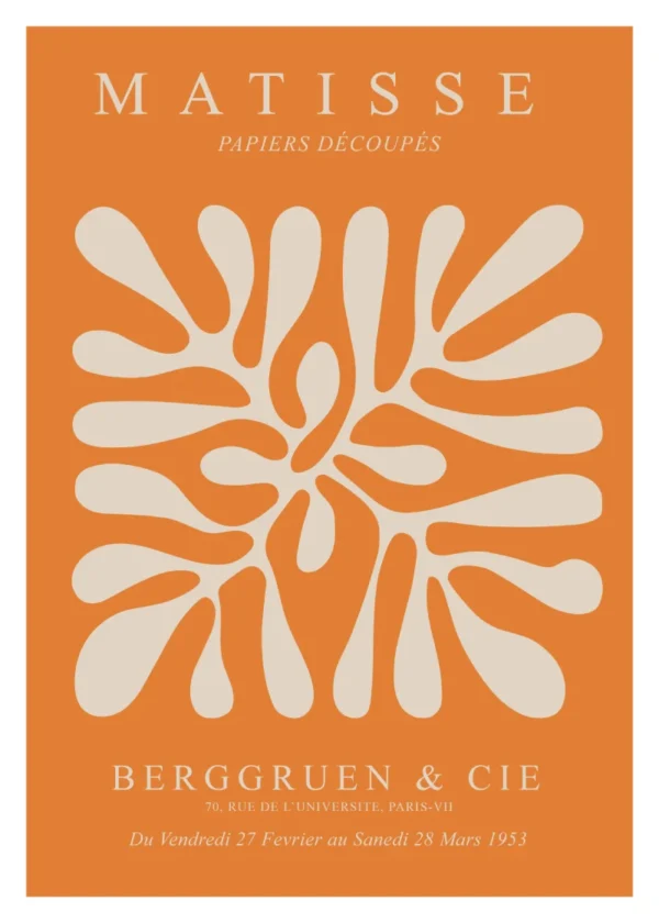 Plakat Wycinanki Matisse Orange