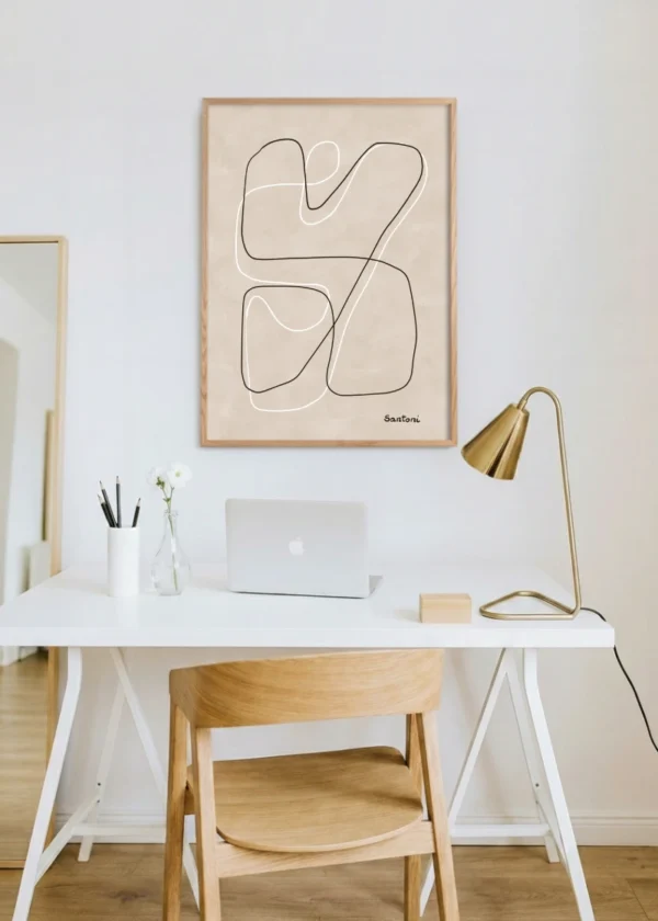Plakat One Line Art Santoni No 3