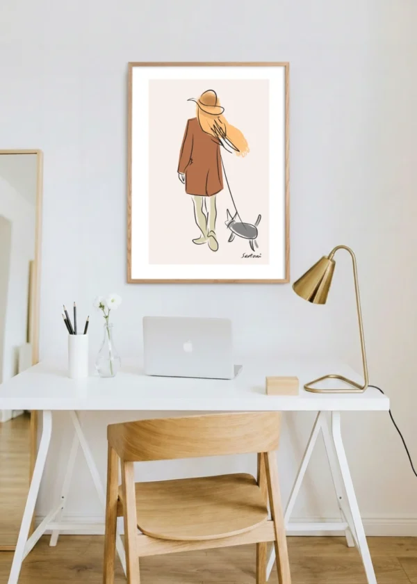 Plakat Santoni, Kobieta z Psem