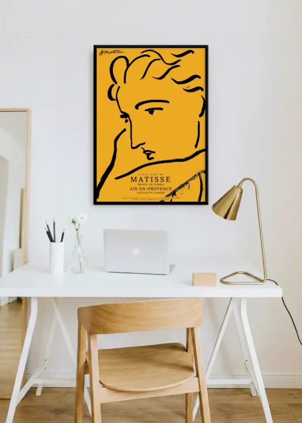 Plakat Matisse Profil de Femme Orange
