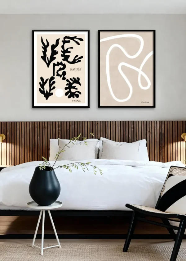 Plakat Abstrakcja One Line Art Santoni